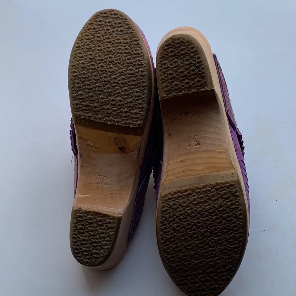 Vintage purple suede clogs! 🦄 - Picture 6 of 6